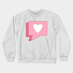 Cute pink like heart Crewneck Sweatshirt